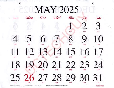 Unicor 2025 United States Government Calendar With Holidays - Betta Charlot