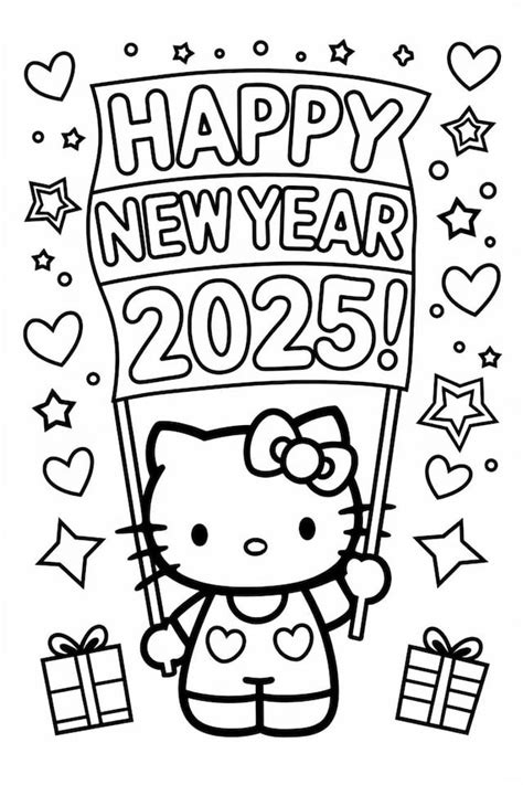 Dibujos de Año Nuevo 2025 para colorear: 10 diseños festivos para imprimir