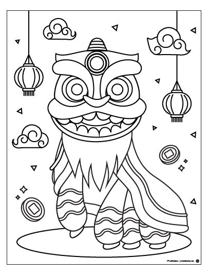 Free Printable Lunar New Year 2024 Coloring Pages - Barby Carlynn
