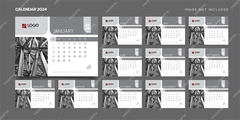 Premium Vector | Monthly calendar template design