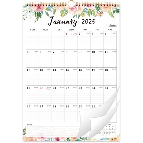 2025 Wall Calendar - 12 Months Calendar 2025, JAN 2025 - DEC 2025, 12 ...