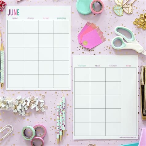 2025 Blank Calendar Sheets Free Printable Coloring - Mio vanlange