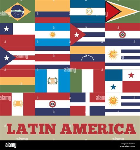Printable Latin American Flags
