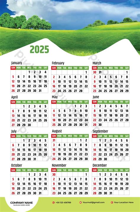 160,000+ Calendar Template Design 2025 Templates | Free Graphic Design ...