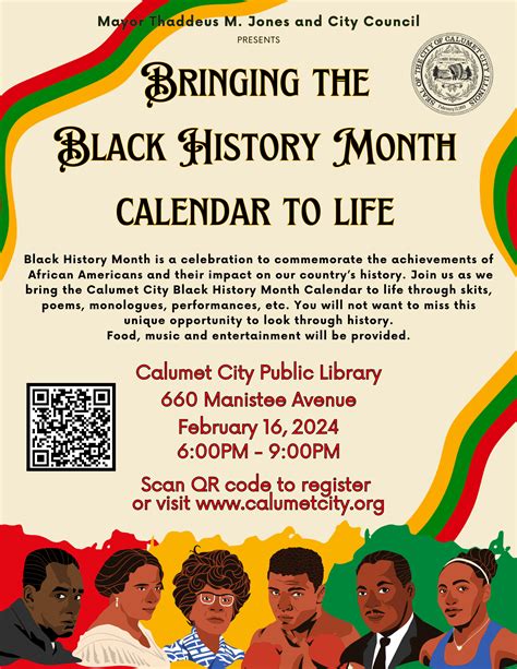Bring the Black History Month Calendar to Life - Calumet City