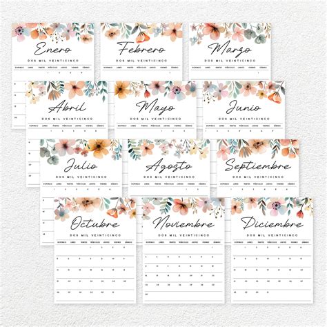 Calendario 2025 para Imprimir · Lush Lagoon