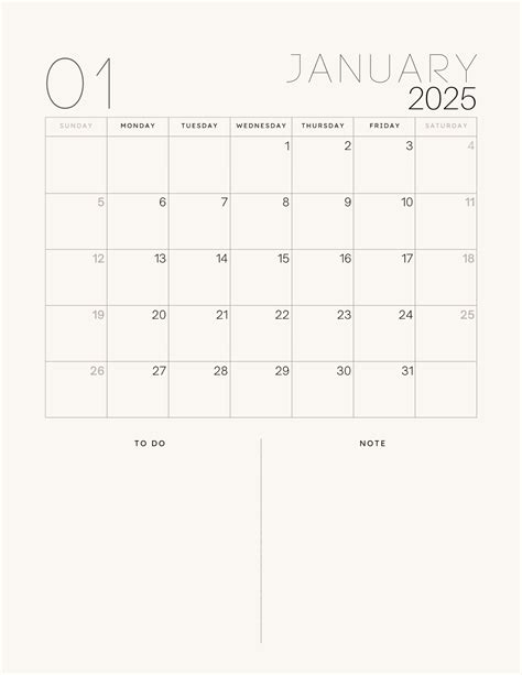 Printable 2025 Minimalist Planner - Etsy