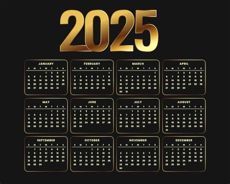 Elegant Calendar 2025 Vectors & Illustrations for Free Download | Freepik