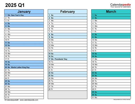 Customizable Adjustable Calendar Template for 2025