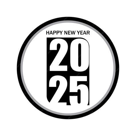Diseño de texto de Feliz Año Nuevo 2025 Cubierta de diario de negocios ...