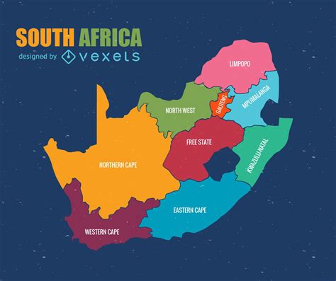 Labeled Map Of South Africa