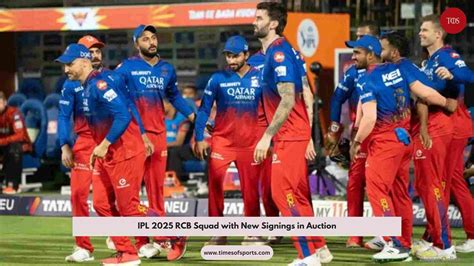 IPL 2025 RCB Squad Players List with New Signings in Auction