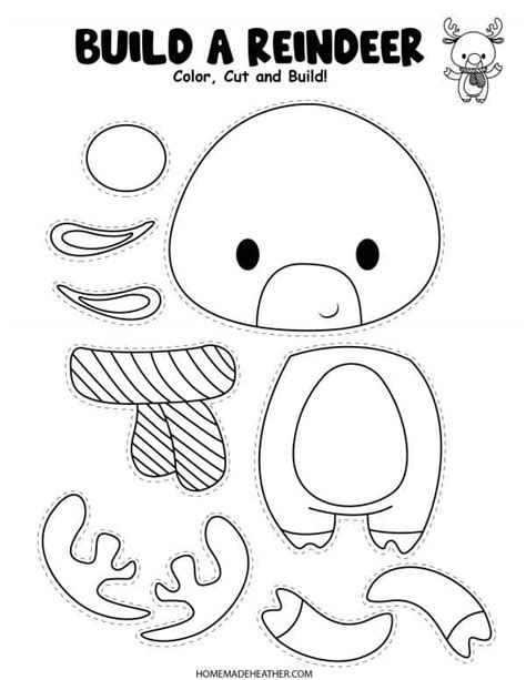 Free Printable Christmas Reindeer Craft