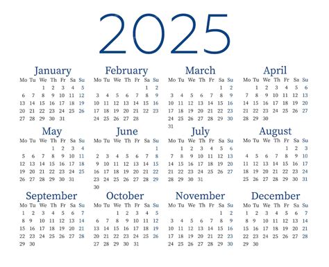 Premium Vector | Calendar template for 2025 in English Calendar 2025 ...