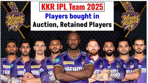 KKR IPL Team 2025 - Check Players bought in the Auction, Retained Players