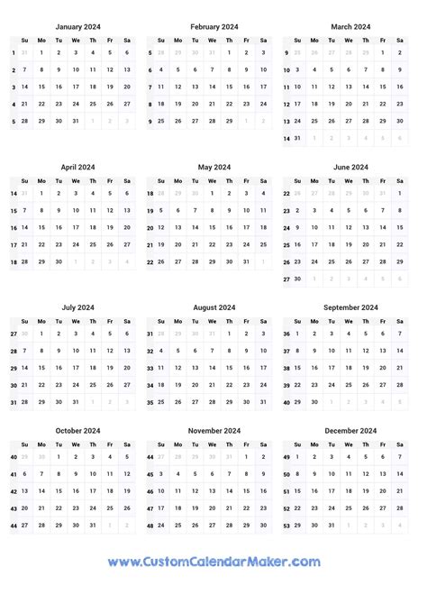 2025 Week Numbers And Dates - Grace Hudson