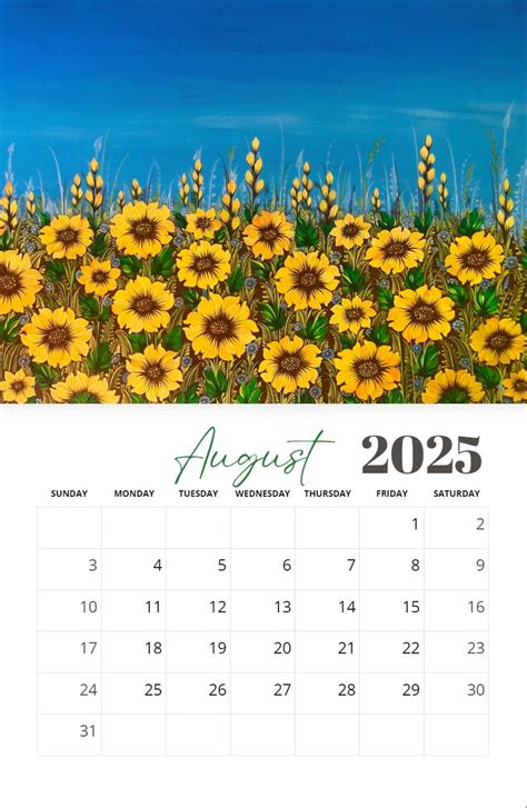 2025 Art Calendar: Featuring Paintings by Kateryna Kryvolap