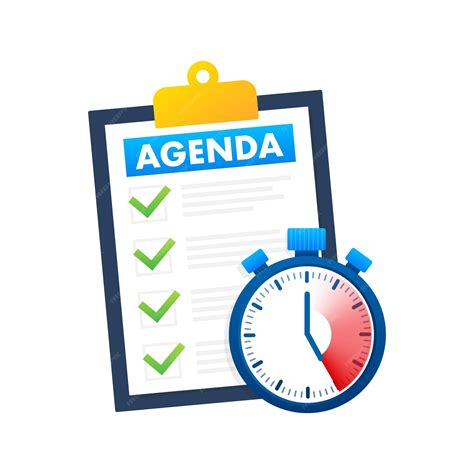 Premium Vector | Agenda business of the day Business of the meeting ...