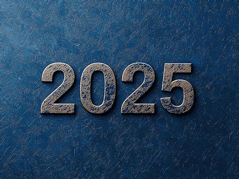 Fondo De Texto Azul Marino 2025, Calendario 2025, Bienvenido 2025, Año ...