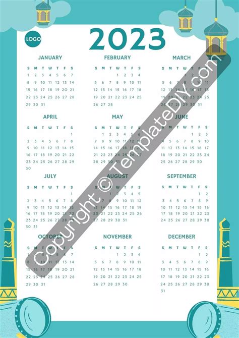 Islamic 2025 Calendar Printable Template PDF, Word, Excel | Calendar ...