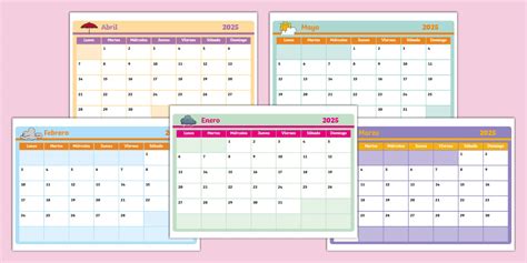 Calendario editable 2025 (creat de profesori) - Twinkl