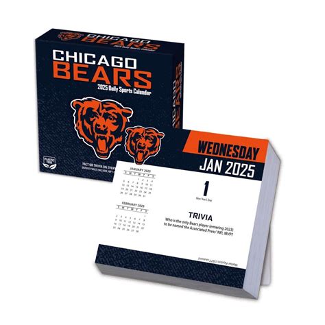 NFL Chicago Bears 2025 Desk Calendar - Calendars.com