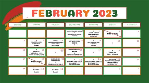 Black History Month Event Calendar – Blueprint