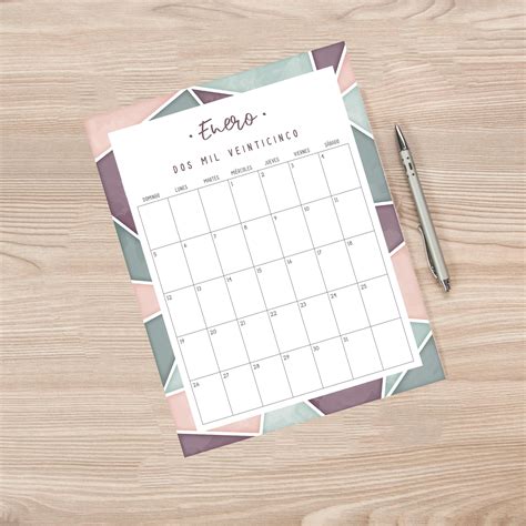 Calendario 2025 Para Imprimir - Etsy