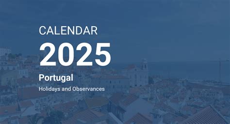 Year 2025 Calendar – Portugal