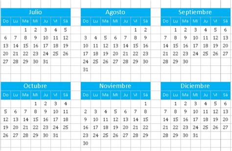 Plantilla Excel: Calendario 2025 (Descargar Gratis)