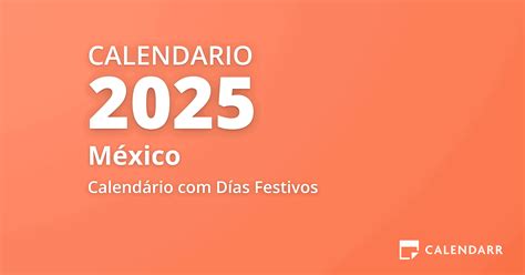 Calendario 2025 en México (para Imprimir) - Calendarr