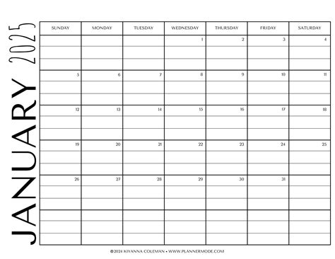 2025 Landscape Calendar, Monthly Calendar, Lined and Unlined Dated ...