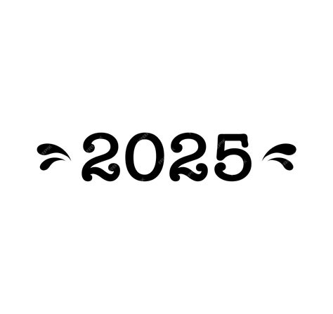 Premium Vector | A white background with the number 2025 on it
