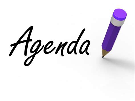 Free Stock Photo of Agenda With Pencil Means Written Agendas Schedules ...