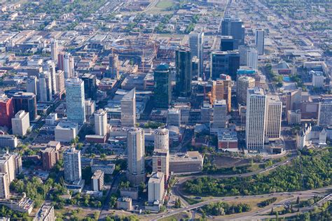 Aerial Photo | Edmonton City Skyline