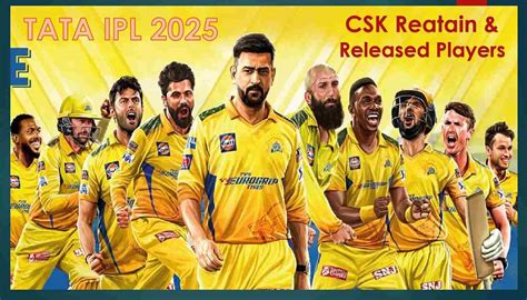 IPL 2025: Chennai Super Kings Tentative Retain/Released Players List ...
