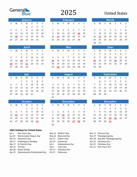 2025 United States Government Calendar Printable | Calendar 2025