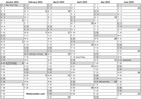2025 calendar with week numbers and holidays for United States ...
