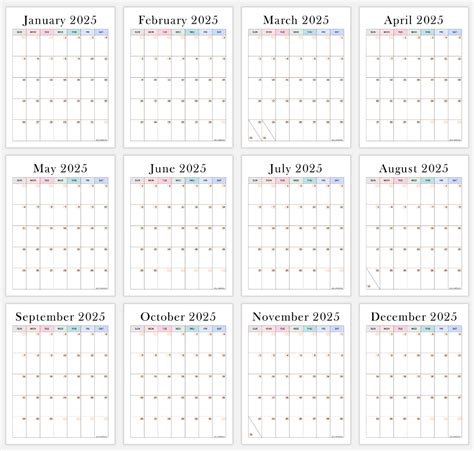 2025 Aesthetic Calendar Printable (Vertical & Horizontal!) - JellyMemos