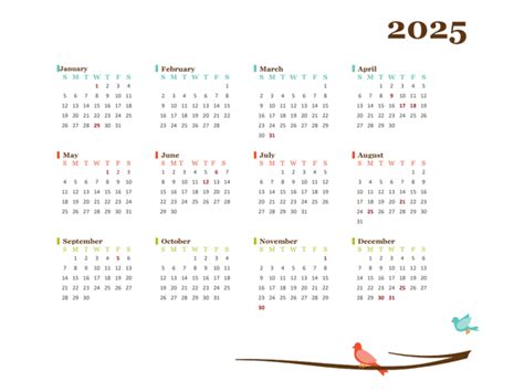 2025 Yearly Philippines Calendar Design Template - Free Printable Templates
