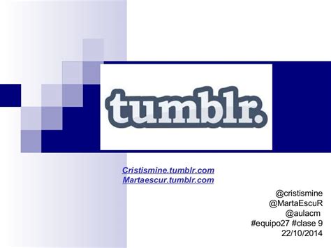 Presentación Tumblr