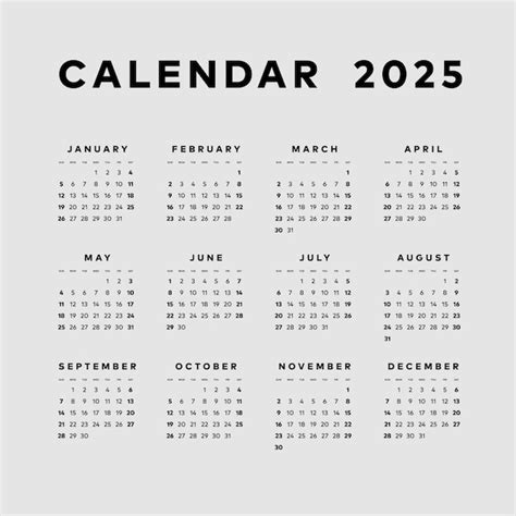 2025 Numbered Weeks Calendar Freepik - Sher Peggie