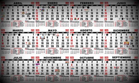 Calendario 2025 para imprimir | Marcianos