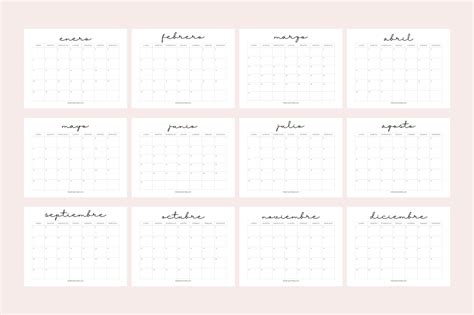 Lindos Calendarios 2025 para imprimir | Vida Imprimible
