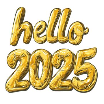 Hola 2025 Dibujante Efecto De Texto Dorado PNG ,dibujos Diseño ...