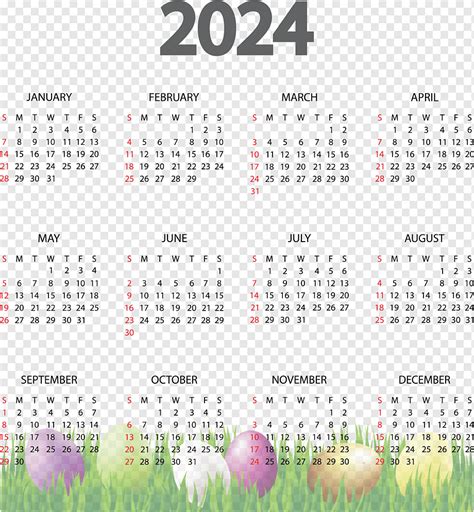 2024 calendar, png | PNGWing