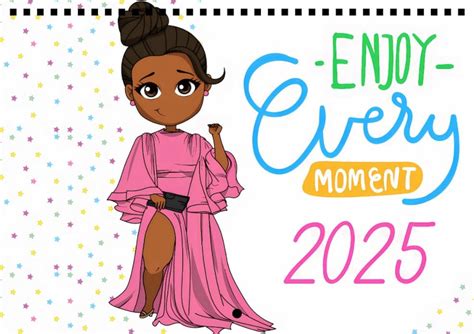 2025 Wall Calendar, Gift for a Black Woman, Small Business Owner Gifts ...