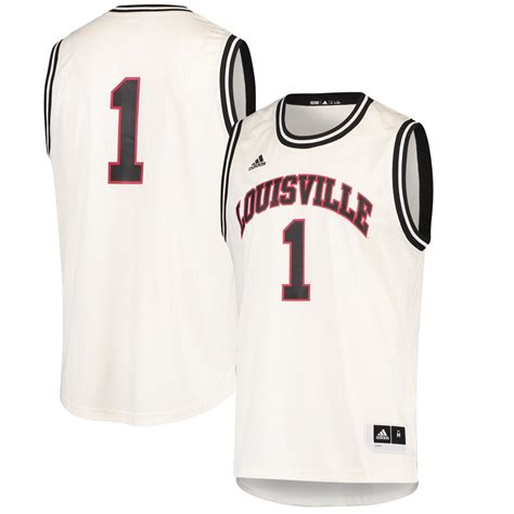 Men's adidas Cream Louisville Cardinals 2018 Hardwood Classics Jersey