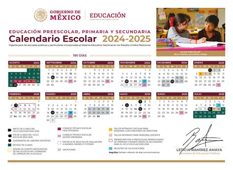 Boletín 70 Publica SEP calendarios escolares 2024-2025 para Educación ...