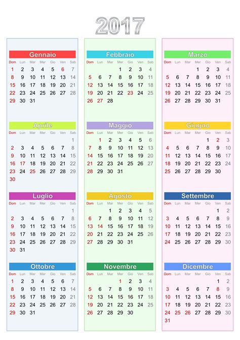 Clipart - Calendario 2017